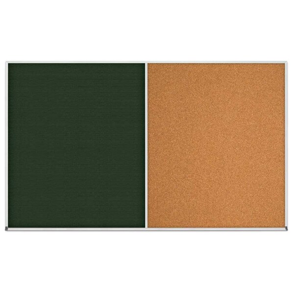 Enclosed Corkboard, 1 Door, 48"x36", 4" Fra